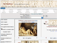 Tablet Screenshot of nihilscio.it